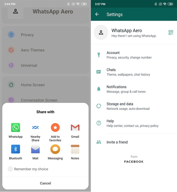 Download WhatsApp Aero